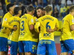 Eric Curbelo, en un partido con Las Palmas de Liga