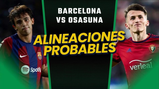 alineaciones probables Supercopa Barça - Osasuna