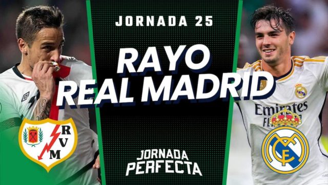 Alineaciones Probables Rayo - Real Madrid jornada 25 LaLiga