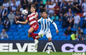 Lucas Boyé en un partido de LaLiga con el Granada CF