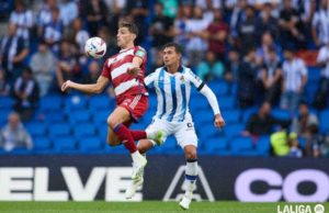 Lucas Boyé en un partido de LaLiga con el Granada CF