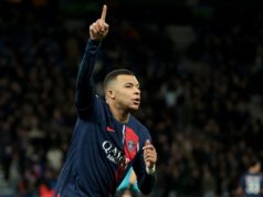 Kylian Mbappé, en un partido con el PSG