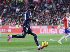 Sheraldo Becker, en el partido de LaLiga ante el Girona