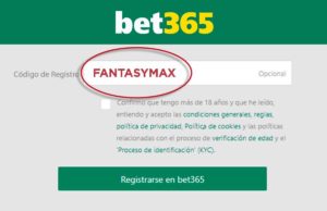 codigo bonus bet365
