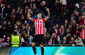 Yuri celebra un gol en LaLiga EA Sports con el Athletic Club