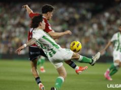 Hugo Álvarez en un partido de Liga con el Celta