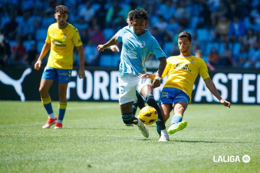 Jailson, en un partido de Liga con el Celta