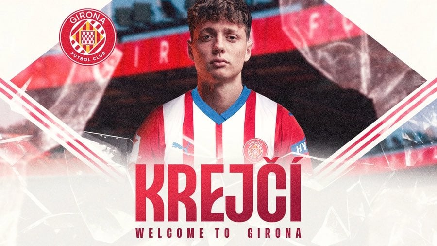 Ladislav Krejci es nuevo jugador del Girona FC en esta temporada 2024/25