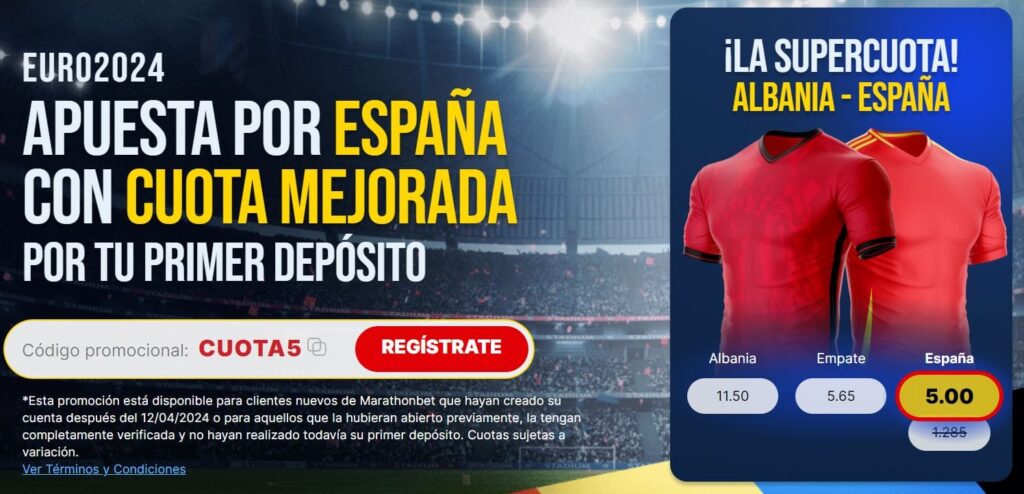 supercuota albania - españa marathonbet
