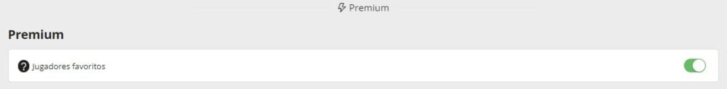 Mercado Opciones Biwenger Premium