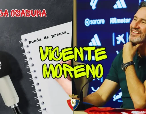 Rueda de Prensa Vicente Moreno Osasuna