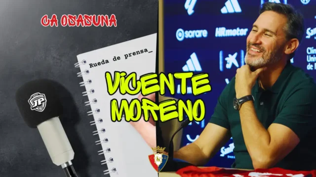 Rueda de Prensa Vicente Moreno Osasuna