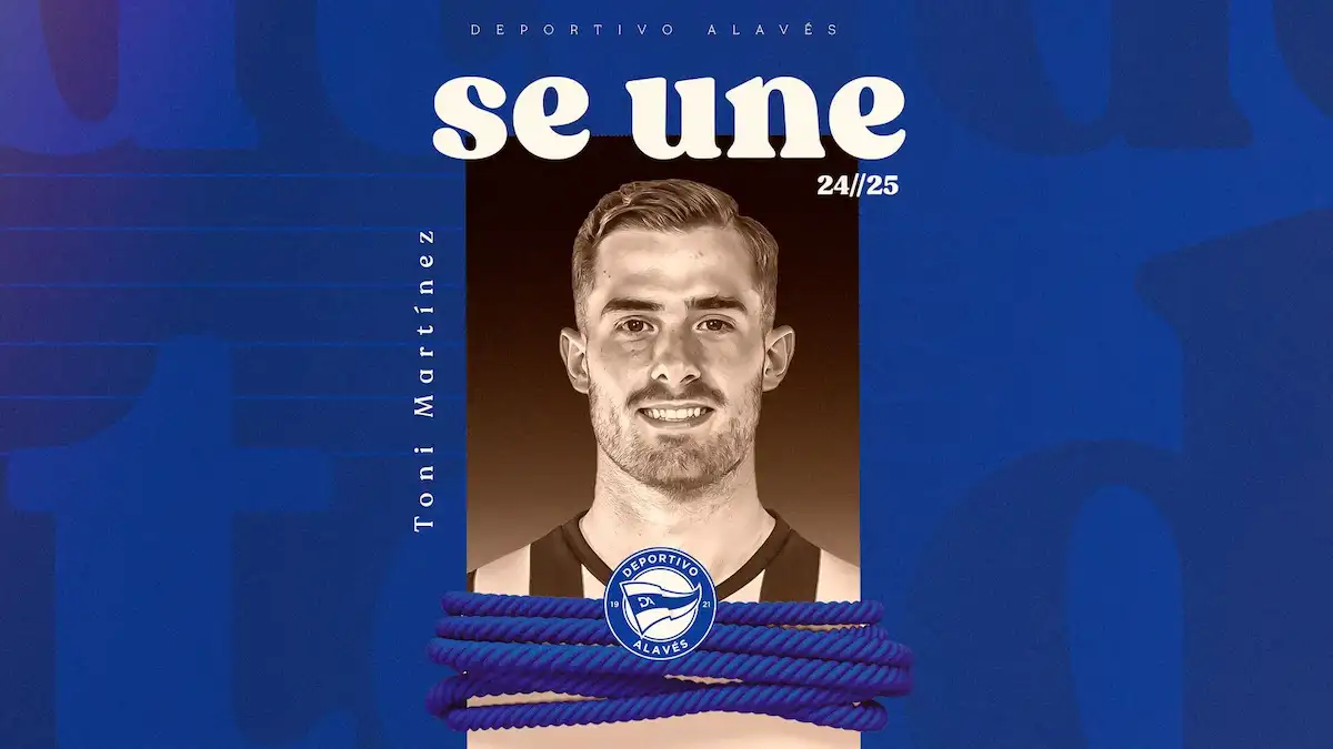Toni Martínez es nuevo jugador del Deportivo Alavés