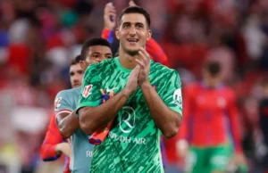 Juan Musso, en un partido de Liga con el Atleti