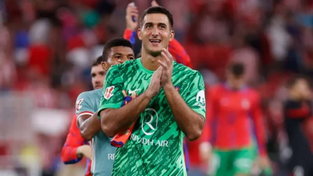 Juan Musso, en un partido de Liga con el Atleti