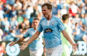 Williot Swedberg celebra un gol en LaLiga