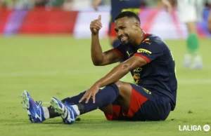 Yangel Herrera, en un encuentro de LaLiga EA Sports con el Girona FC