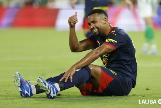 Yangel Herrera, en un encuentro de LaLiga EA Sports con el Girona FC