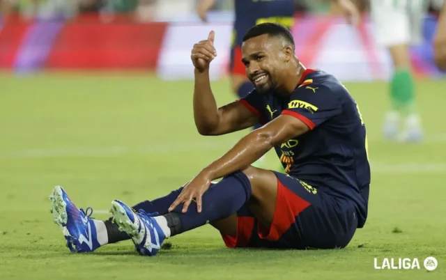 Yangel Herrera, en un encuentro de LaLiga EA Sports con el Girona FC