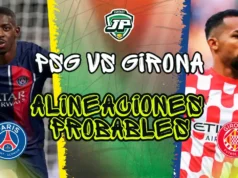 alineacion probable PSG - Girona