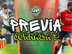 previa jornada 7 Valencia - Osasuna