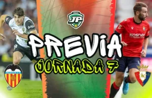 previa jornada 7 Valencia - Osasuna
