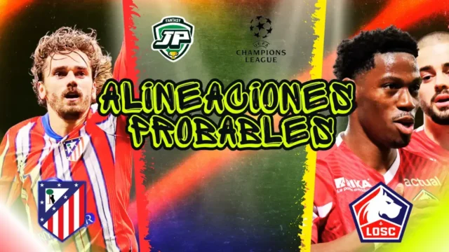 Atleti - Lille alineacion probable Atletico - Lille