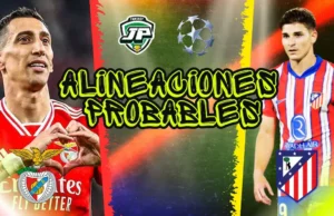 alineacion probable Benfica - Atletico