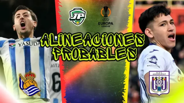Alineación probable Real Sociedad - Anderlecht