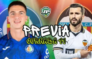 previa jornada 11 getafe - valencia