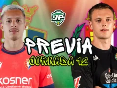 previa jornada 12 osasuna - valladolid
