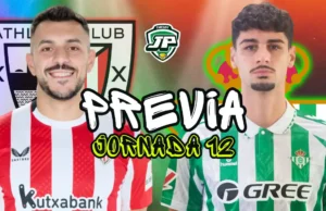 previa jornada 12 athletic club - real betis