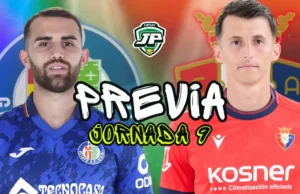 previa jornada 9 getafe cf - ca osasuna