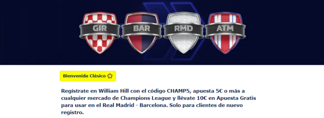 william hill apuestas gratis champions