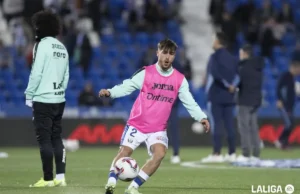 Adrià Altimira en un entreno con el CD Leganés
