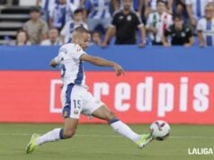 Franquesa, en un encuentro de LaLiga EA Sports con el CD Leganés