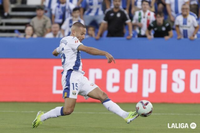Franquesa, en un encuentro de LaLiga EA Sports con el CD Leganés