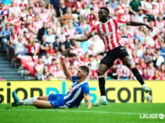 Iñaki Williams, en un encuentro de LaLiga ante el Espanyol