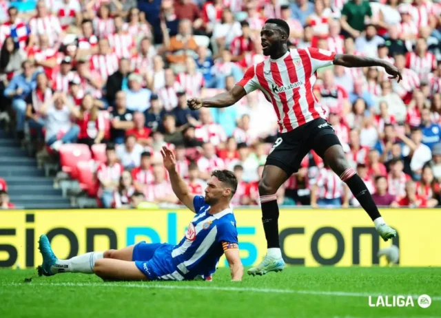 Iñaki Williams, en un encuentro de LaLiga ante el Espanyol