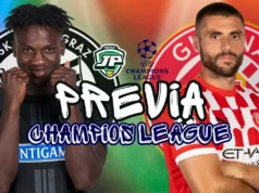 alineación probable del Girona Champions