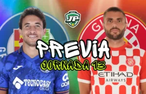 previa jornada 13 getafe cf - girona fc