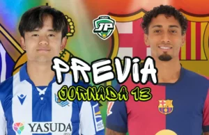 previa jornada 13 real sociedad - barça