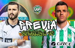 previa jornada 14 Valencia - Betis