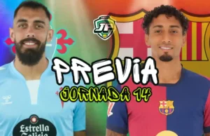 previa jornada 14 Celta - FC Barcelona