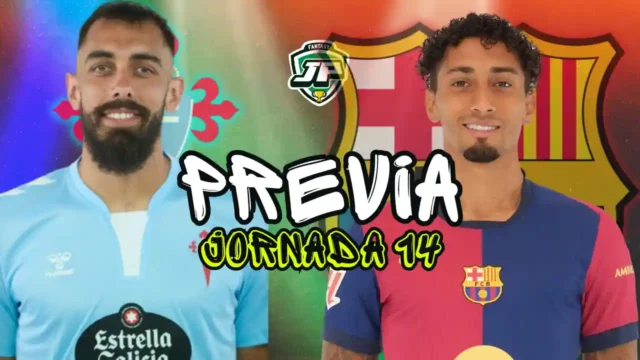 previa jornada 14 Celta - FC Barcelona