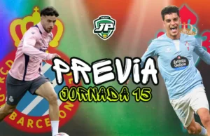 previa jornada 15 Espanyol - Celta
