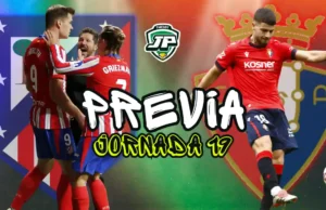 previa jornada 19 Atleti - Osasuna