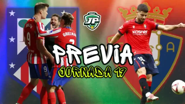 previa jornada 19 Atleti - Osasuna