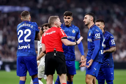 Berrocal, en un choque con el Getafe en LaLiga EA Sports