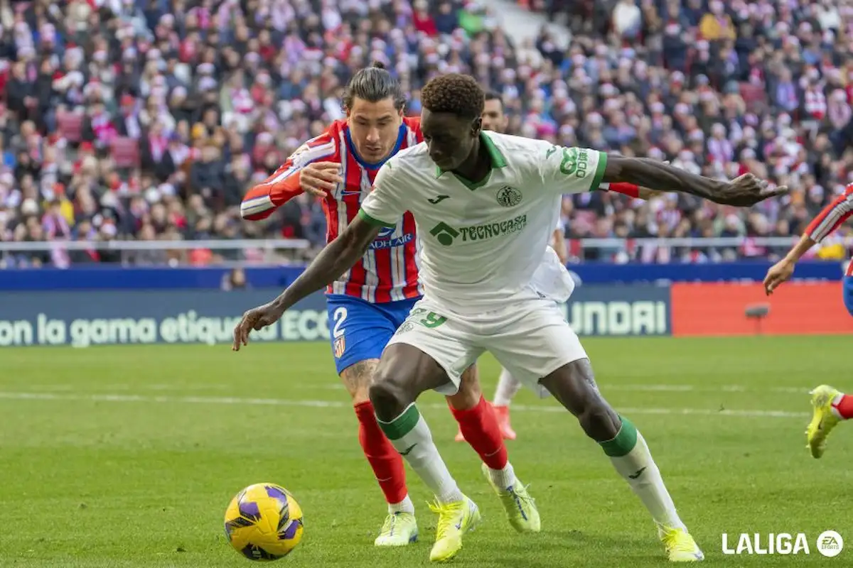 Coba da Costa, en un encuentro con el Getafe en LaLiga EA Sports